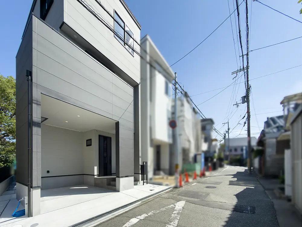 熊野町２丁目前面道路写真