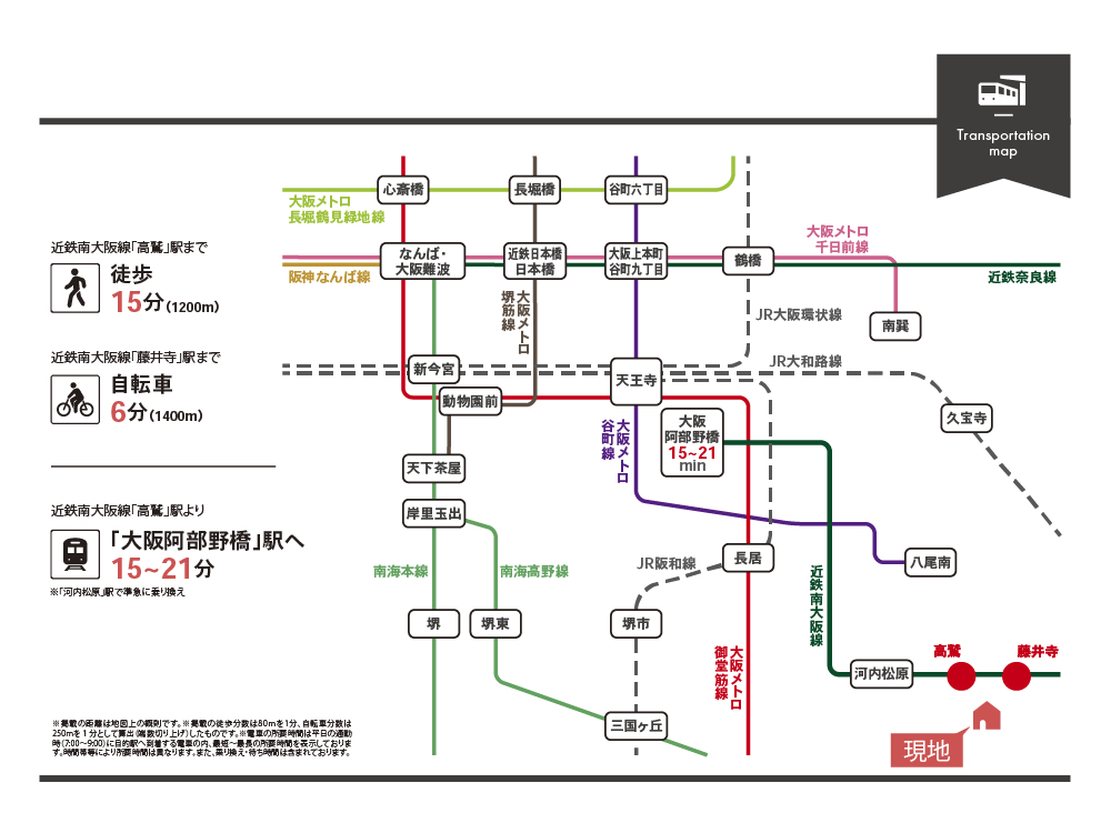 伊賀1丁目交通図