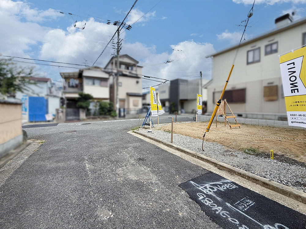 西浦5丁目前面道路写真