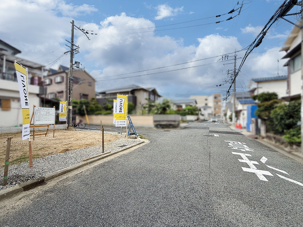 西浦5丁目前面道路写真