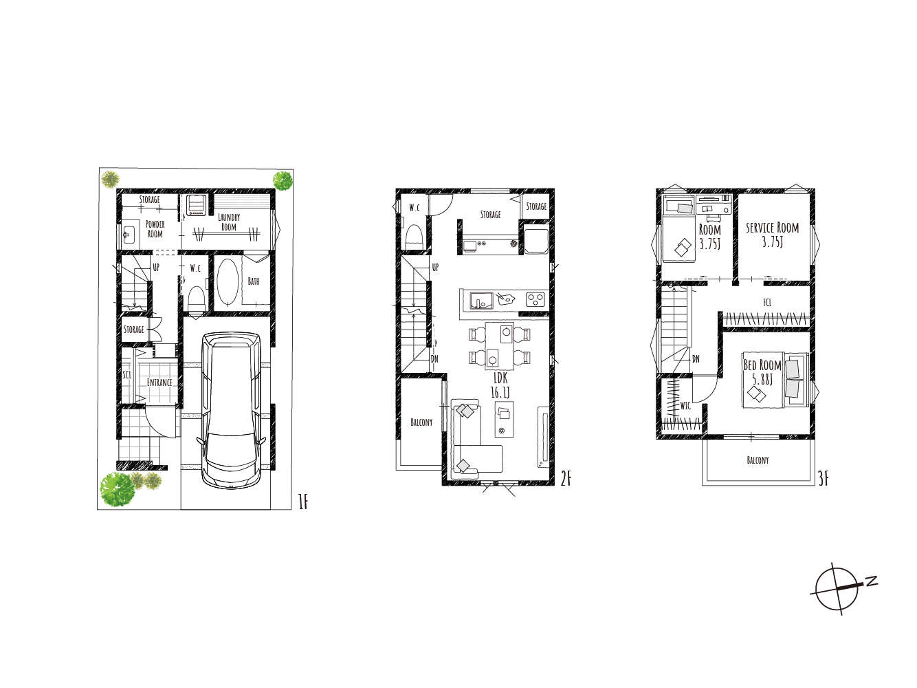 平尾5丁目2期　建物間取図