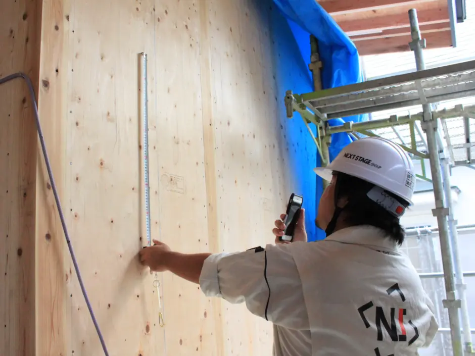 構造が見えるうちにの施工確認