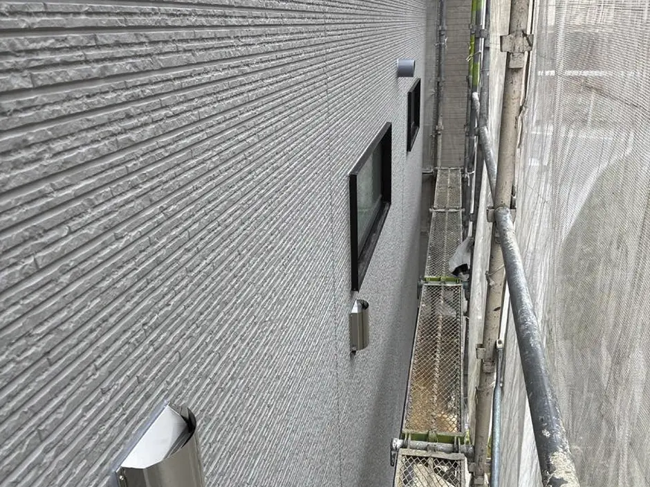 足場を外す前の施工確認