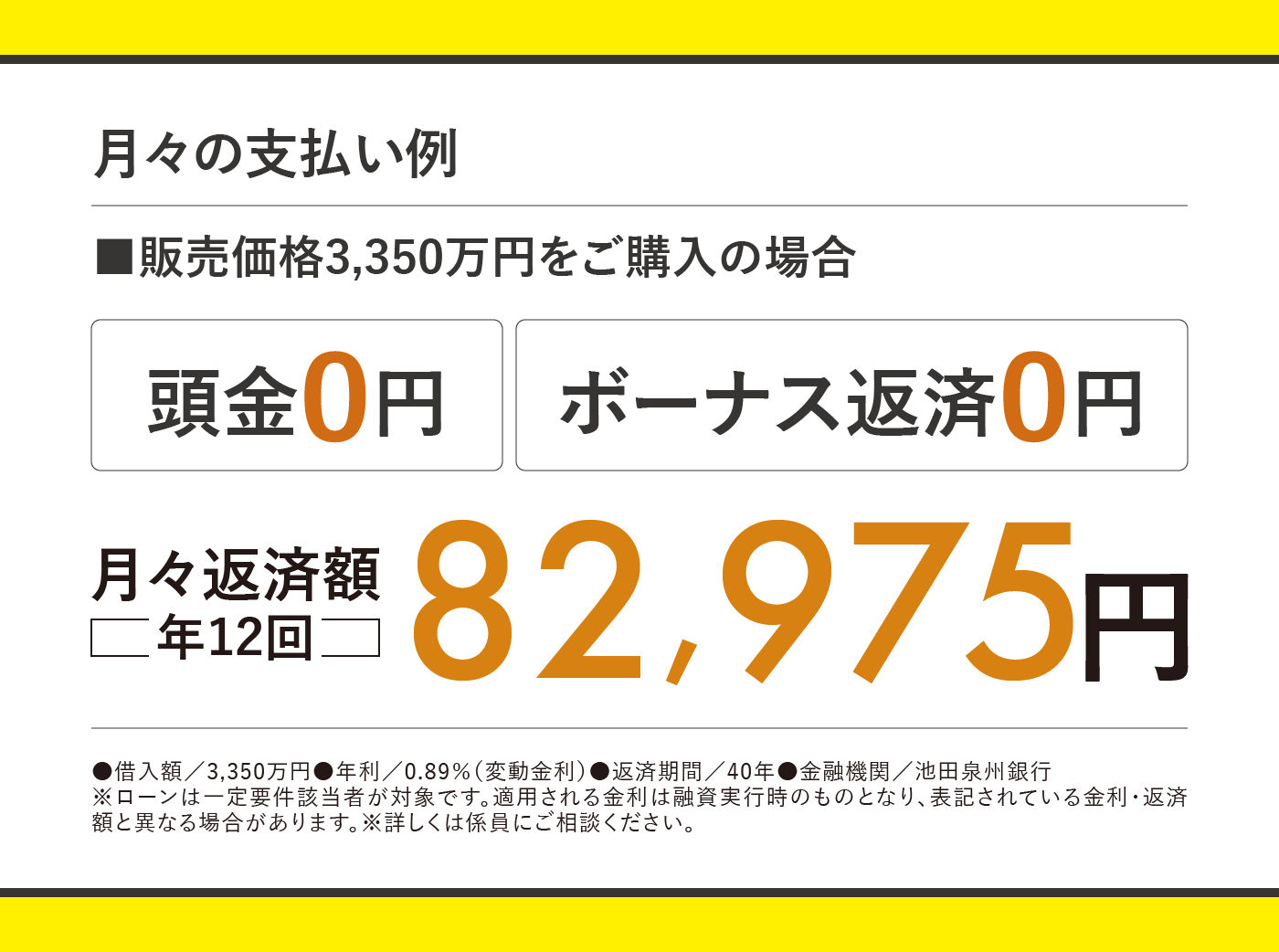 支払い例3350万円