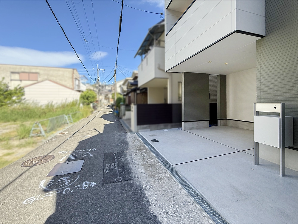 北中振1丁目1期前面道路写真