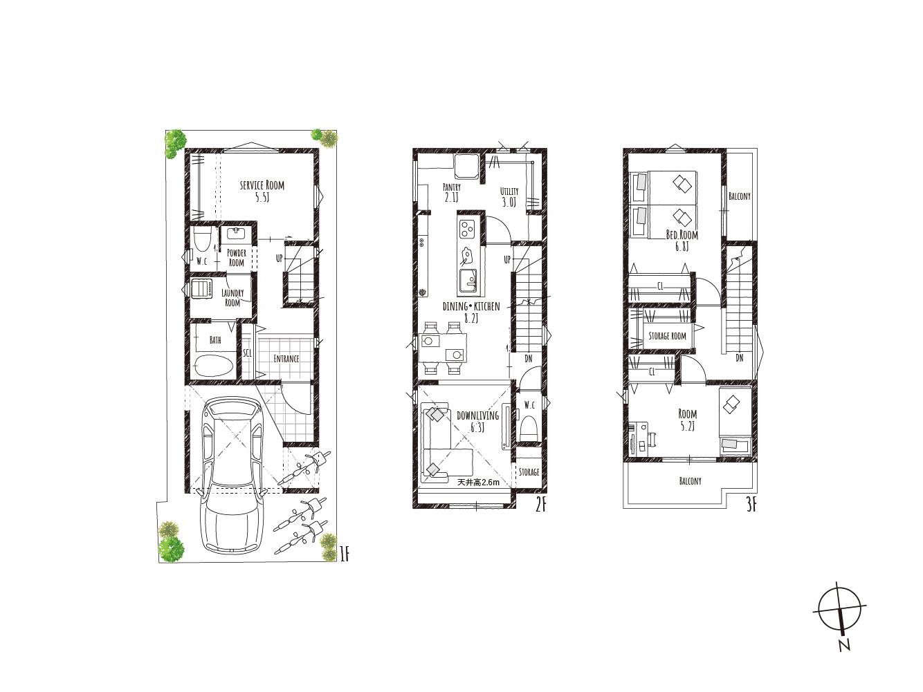 北中振1丁目2期_建売間取図