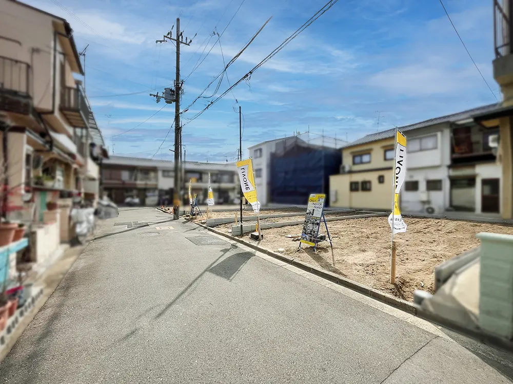 鳥飼西4丁目前面道路