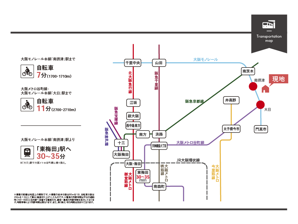 鳥飼西4丁目アクセス図