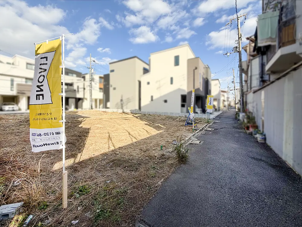 藤田町1丁目6期前面道路写真