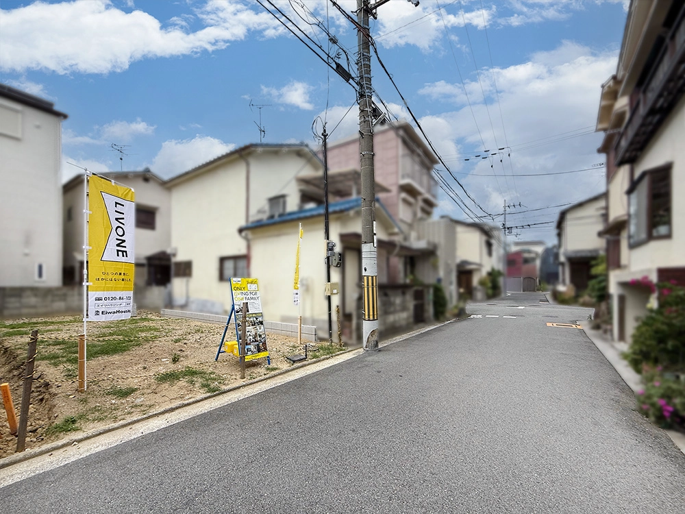 堀上町3期　前面道路写真