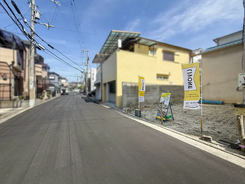 堀上町4期前面道路写真