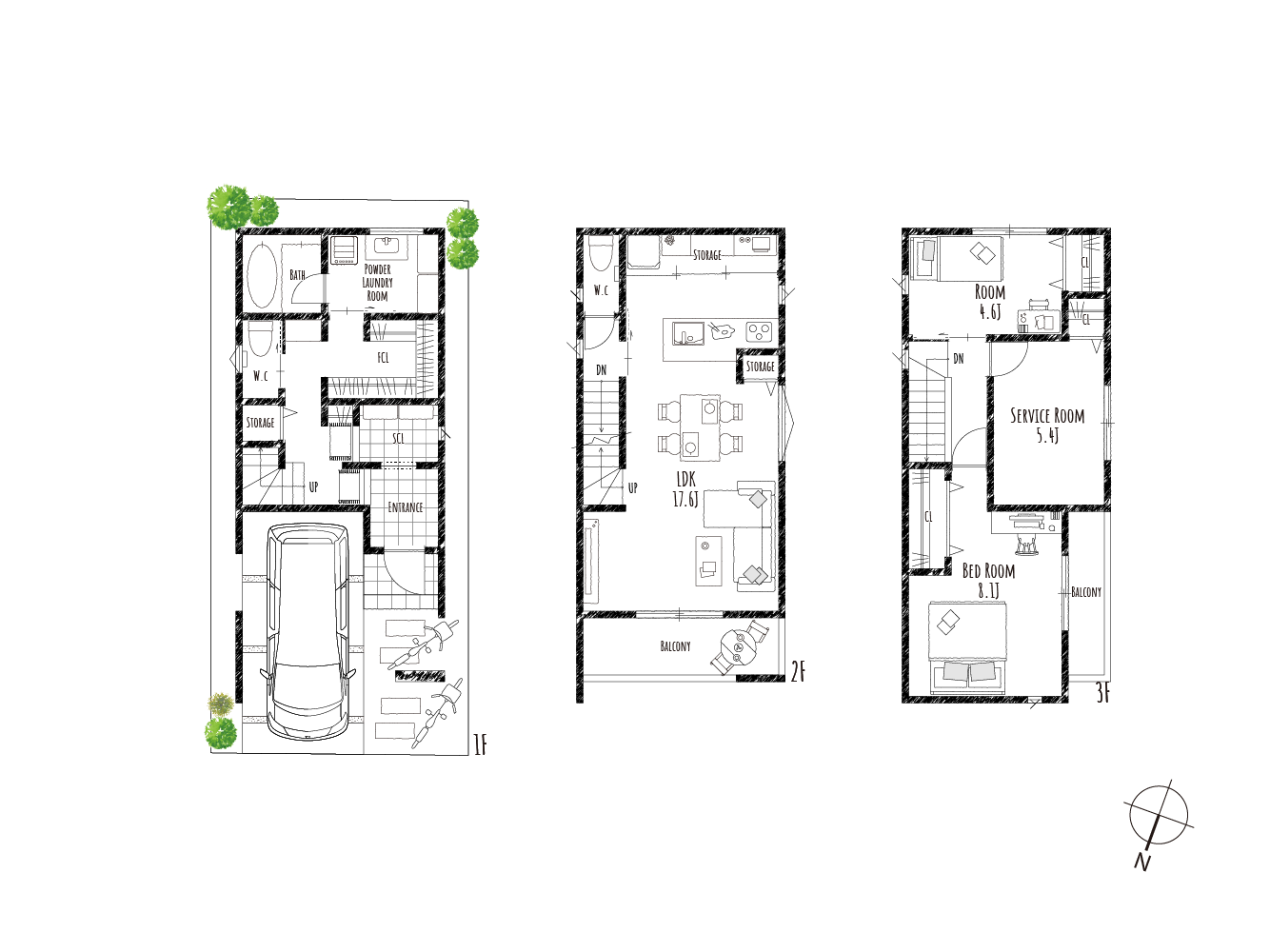 堀上町3期　間取り図