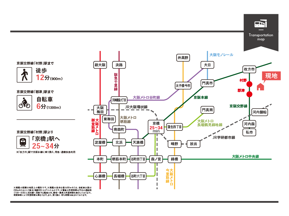 村野東町アクセス図